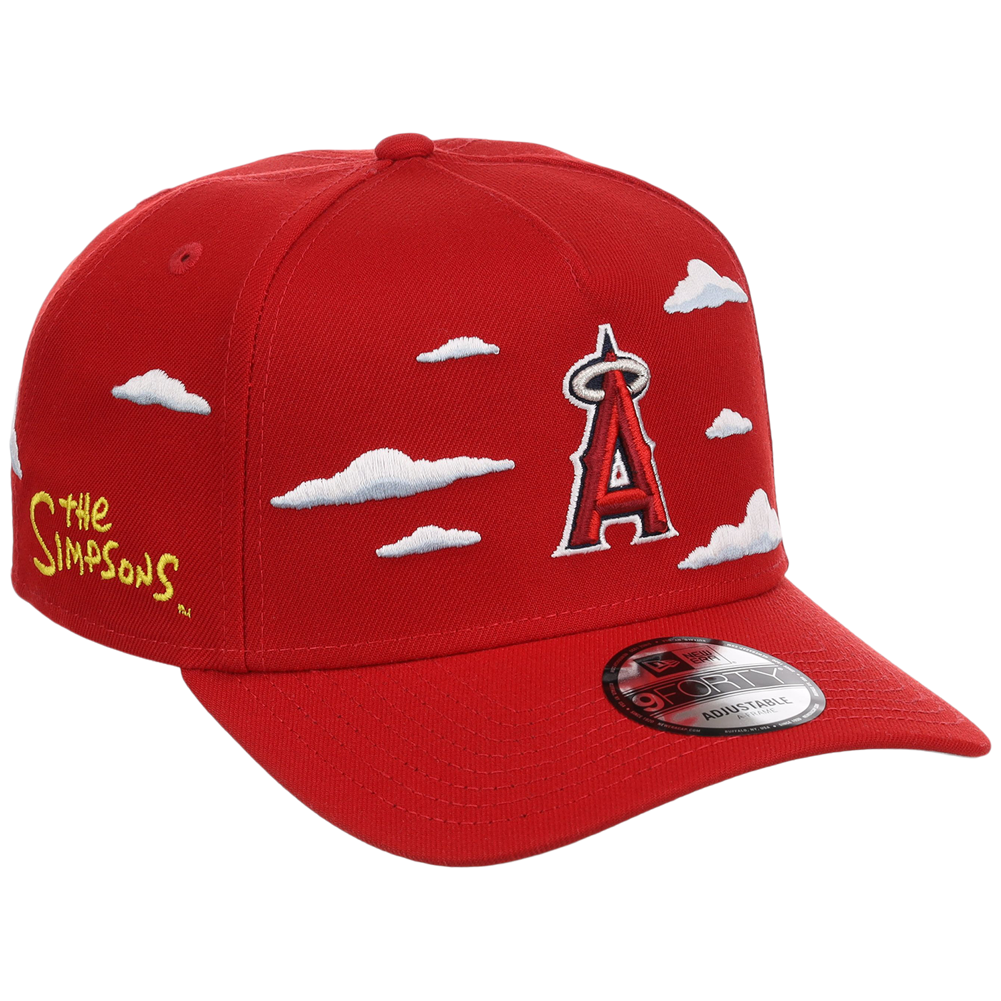 Anaheim Angels MLB Simpsons 'Clouds' New Era 9FORTY