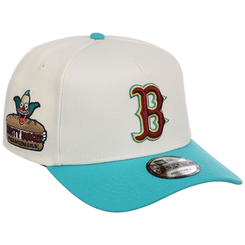 希少！！Boston Red Sox MLB x Disney コラボキャップ！！ Boston Red Sox MLB Simpsons 'Krusty' New Era 9FORTY – LidsHatDrop
