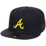 Atlanta Braves MLB Simpsons Localized New Era 59FIFTY - Peaches - Navy/Navy