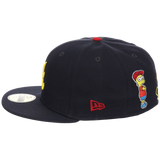 Atlanta Braves MLB Simpsons Localized New Era 59FIFTY - Peaches - Navy/Navy