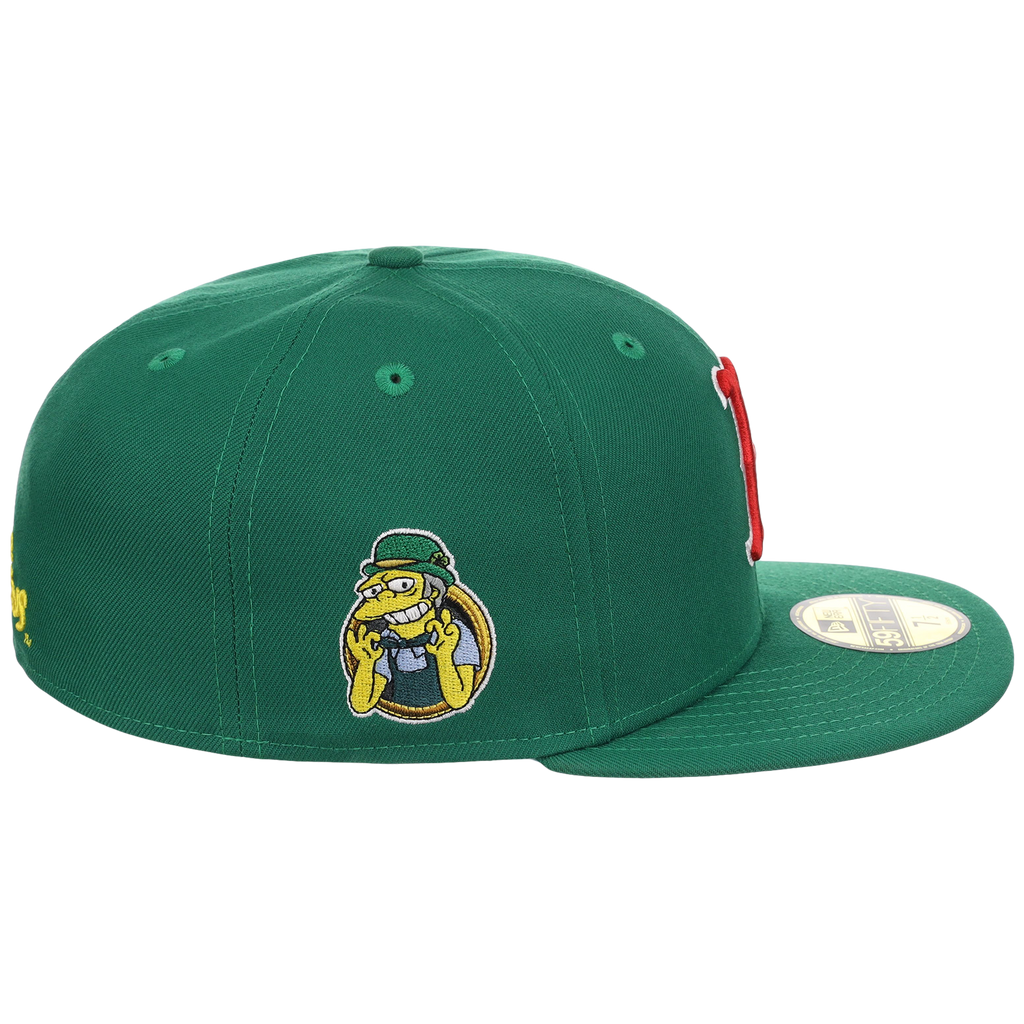 Boston Red Sox MLB Simpsons Localized New Era 59FIFTY - Mo - Kelly Green/Kelly Green