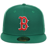 Boston Red Sox MLB Simpsons Localized New Era 59FIFTY - Mo - Kelly Green/Kelly Green