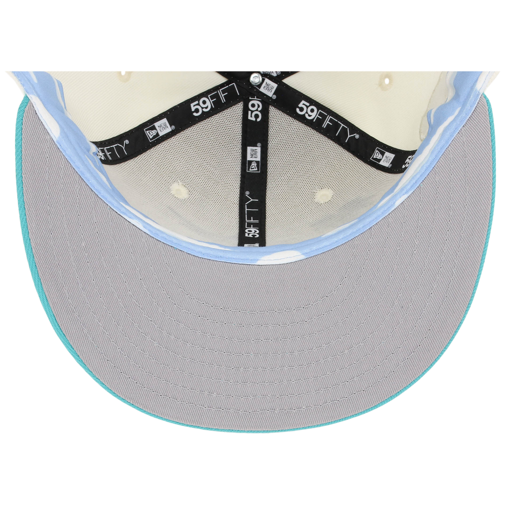 Florida Marlins MLB Simpsons Localized New Era 59FIFTY - Palm Tree - Chrome/Teal