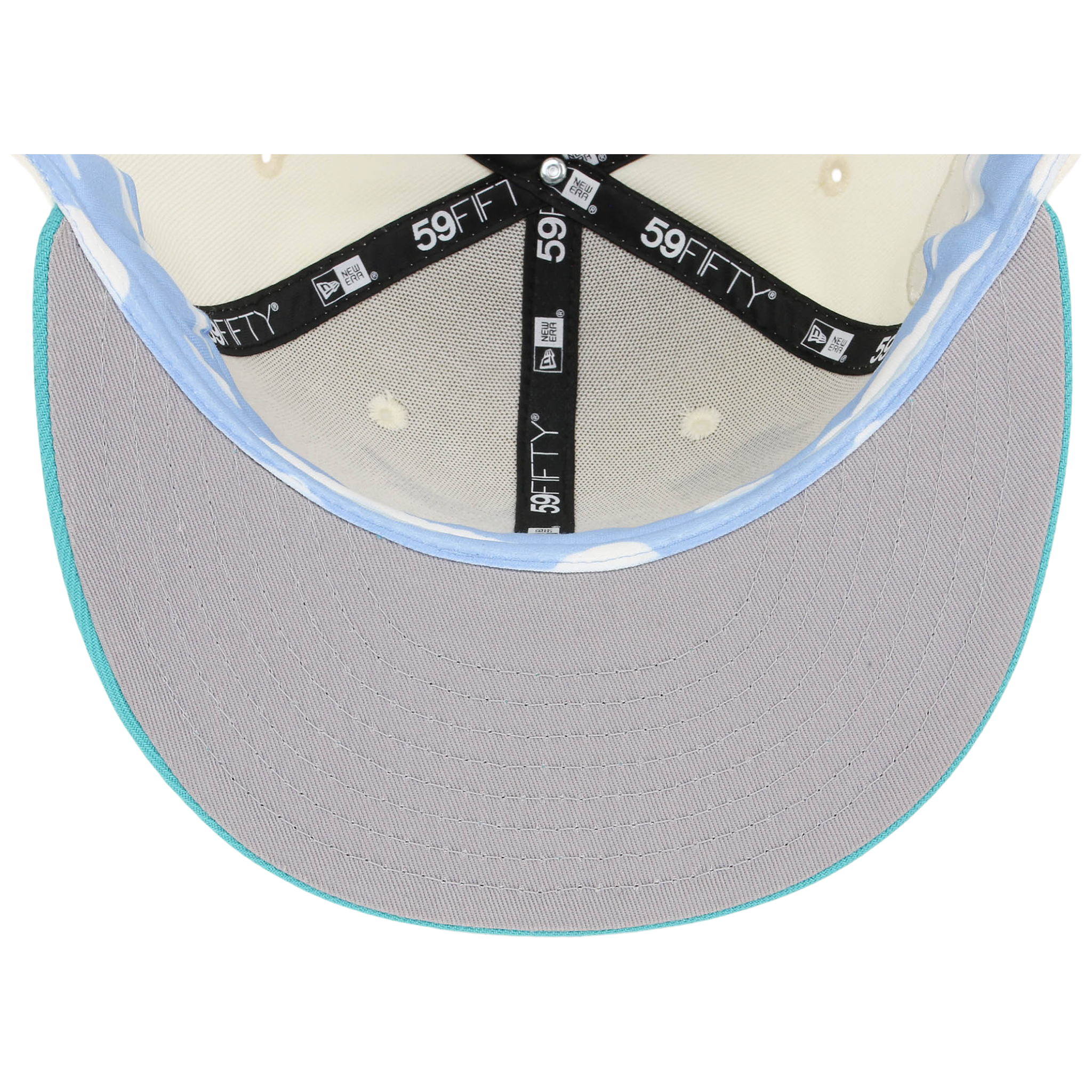Florida Marlins MLB Simpsons Localized New Era 59FIFTY - Palm Tree - Chrome/Teal