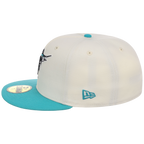 Florida Marlins MLB Simpsons Localized New Era 59FIFTY - Palm Tree - Chrome/Teal