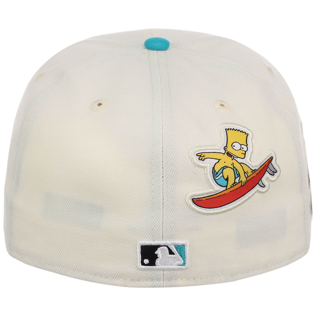 Florida Marlins MLB Simpsons Localized New Era 59FIFTY - Palm Tree - Chrome/Teal