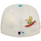 Florida Marlins MLB Simpsons Localized New Era 59FIFTY - Palm Tree - Chrome/Teal