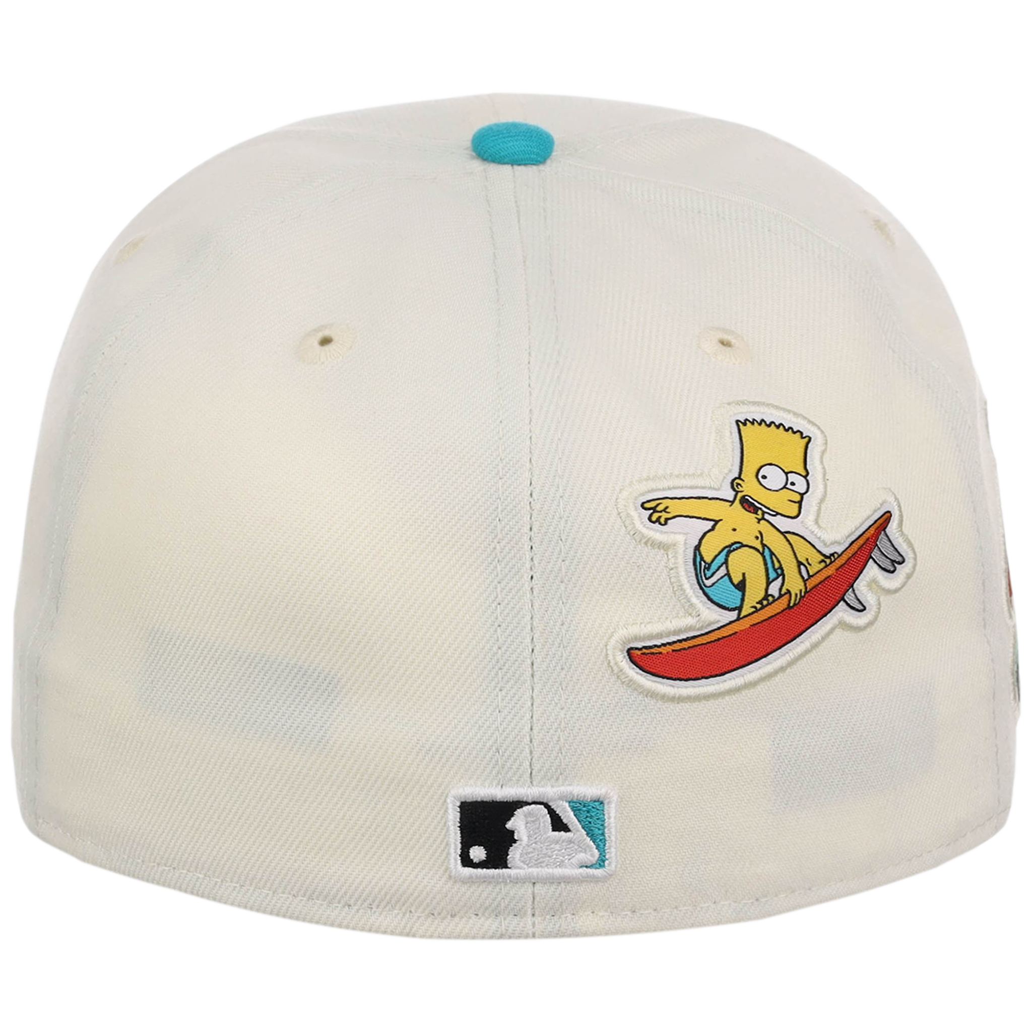 Florida Marlins MLB Simpsons Localized New Era 59FIFTY - Palm Tree - Chrome/Teal