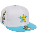 Houston Astros MLB Simpsons Localized New Era 59FIFTY - Cowboy - White/Light Blue