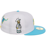 Houston Astros MLB Simpsons Localized New Era 59FIFTY - Cowboy - White/Light Blue