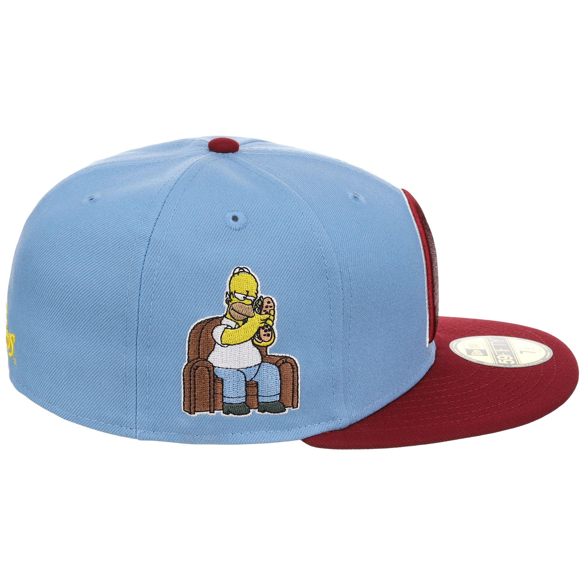 Philadelphia Phillies MLB Simpsons Localized New Era 59FIFTY - Hoagie - Sky/Maroon