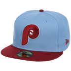 Philadelphia Phillies MLB Simpsons Localized New Era 59FIFTY - Hoagie - Sky/Maroon