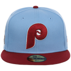 Philadelphia Phillies MLB Simpsons Localized New Era 59FIFTY - Hoagie - Sky/Maroon
