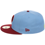 Philadelphia Phillies MLB Simpsons Localized New Era 59FIFTY - Hoagie - Sky/Maroon