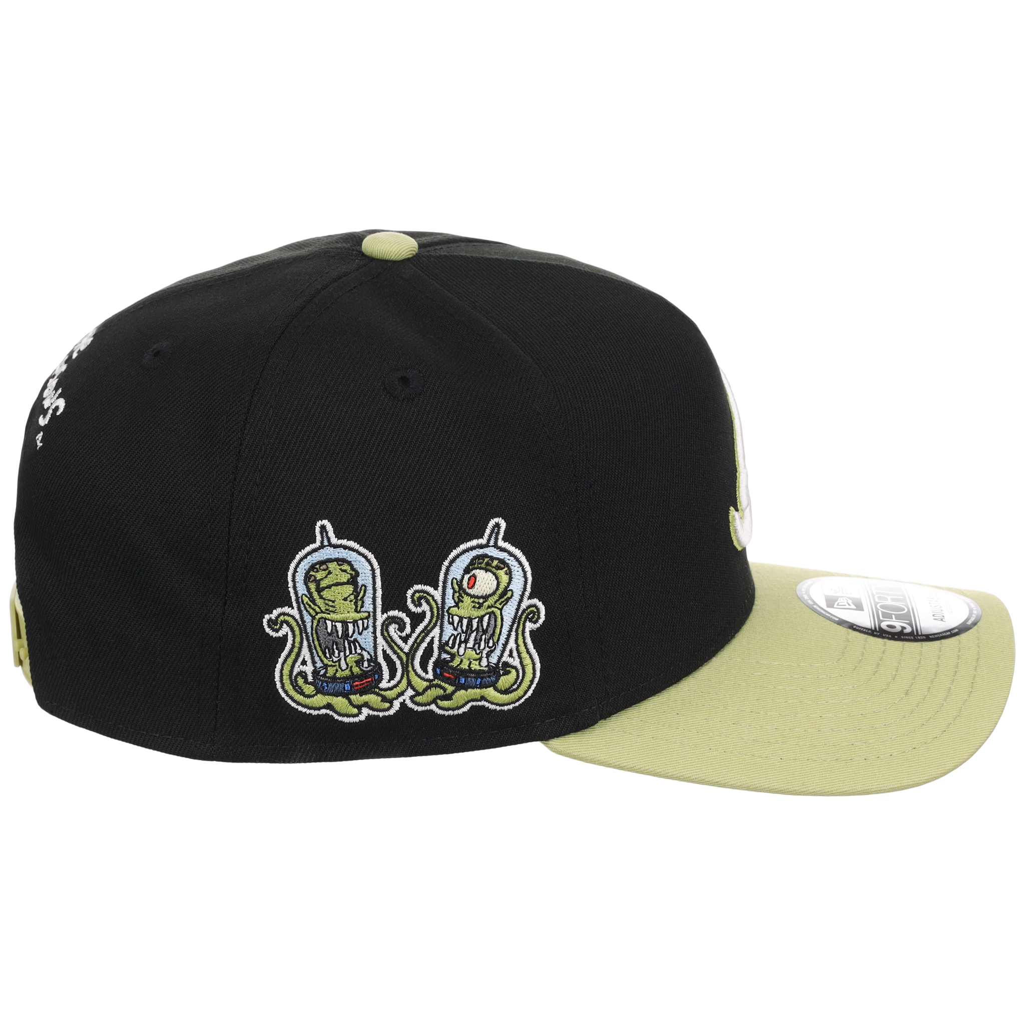 Atlanta Braves MLB Simpsons Localized New Era 9FORTY - Alien - Black/Green
