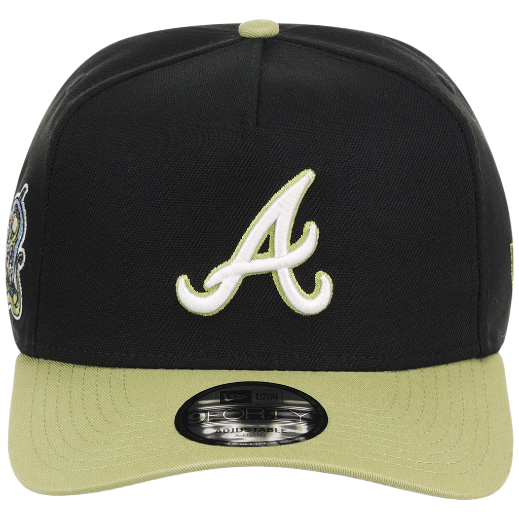 Atlanta Braves MLB Simpsons Localized New Era 9FORTY - Alien - Black/Green