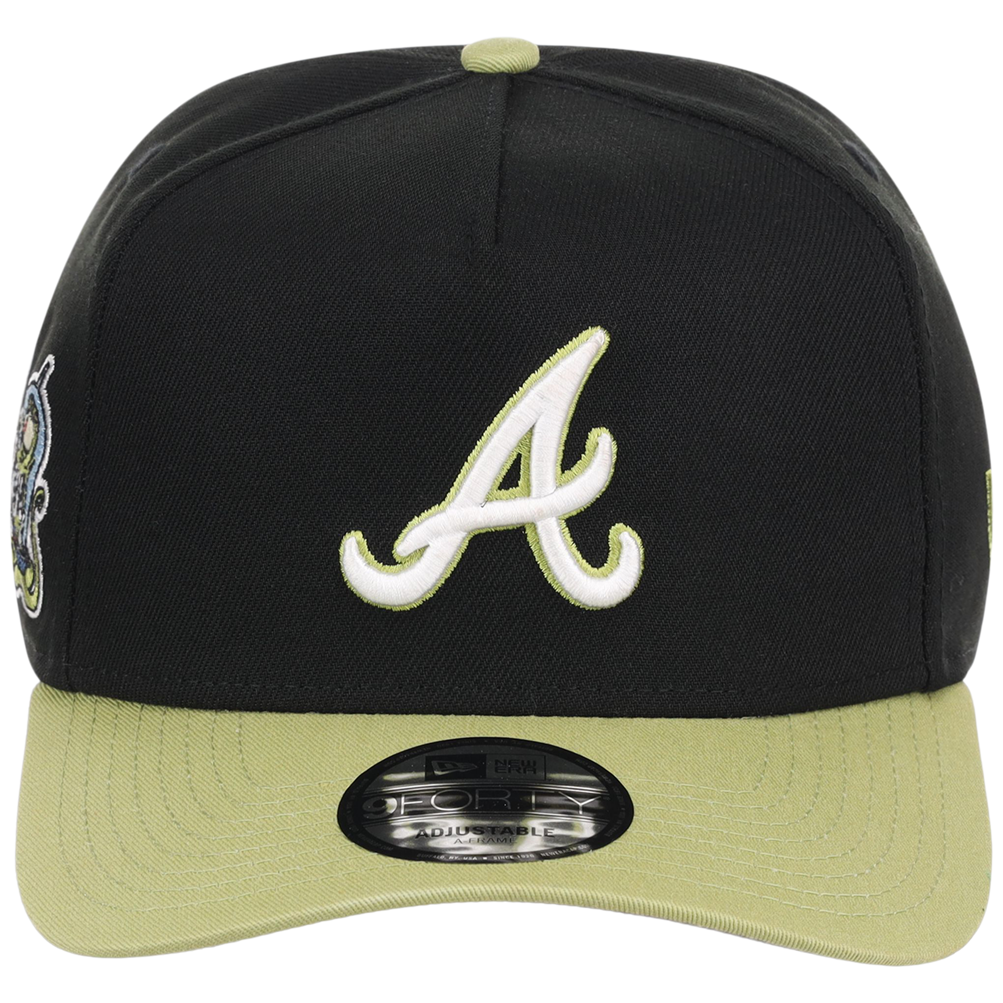 Atlanta Braves MLB Simpsons Localized New Era 9FORTY - Alien - Black/Green