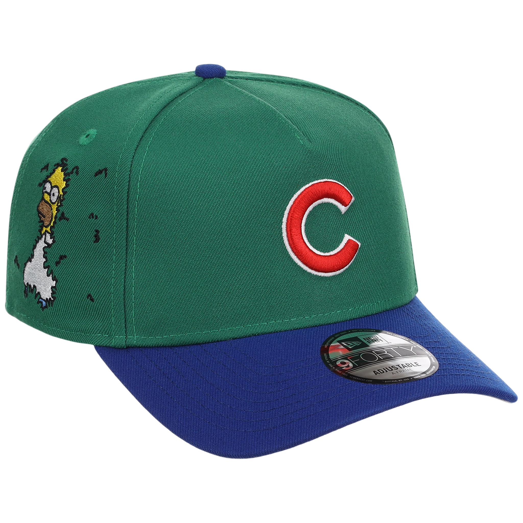 Chicago Cubs MLB Simpsons Localized New Era 9FORTY - Ivy - Green/Blue