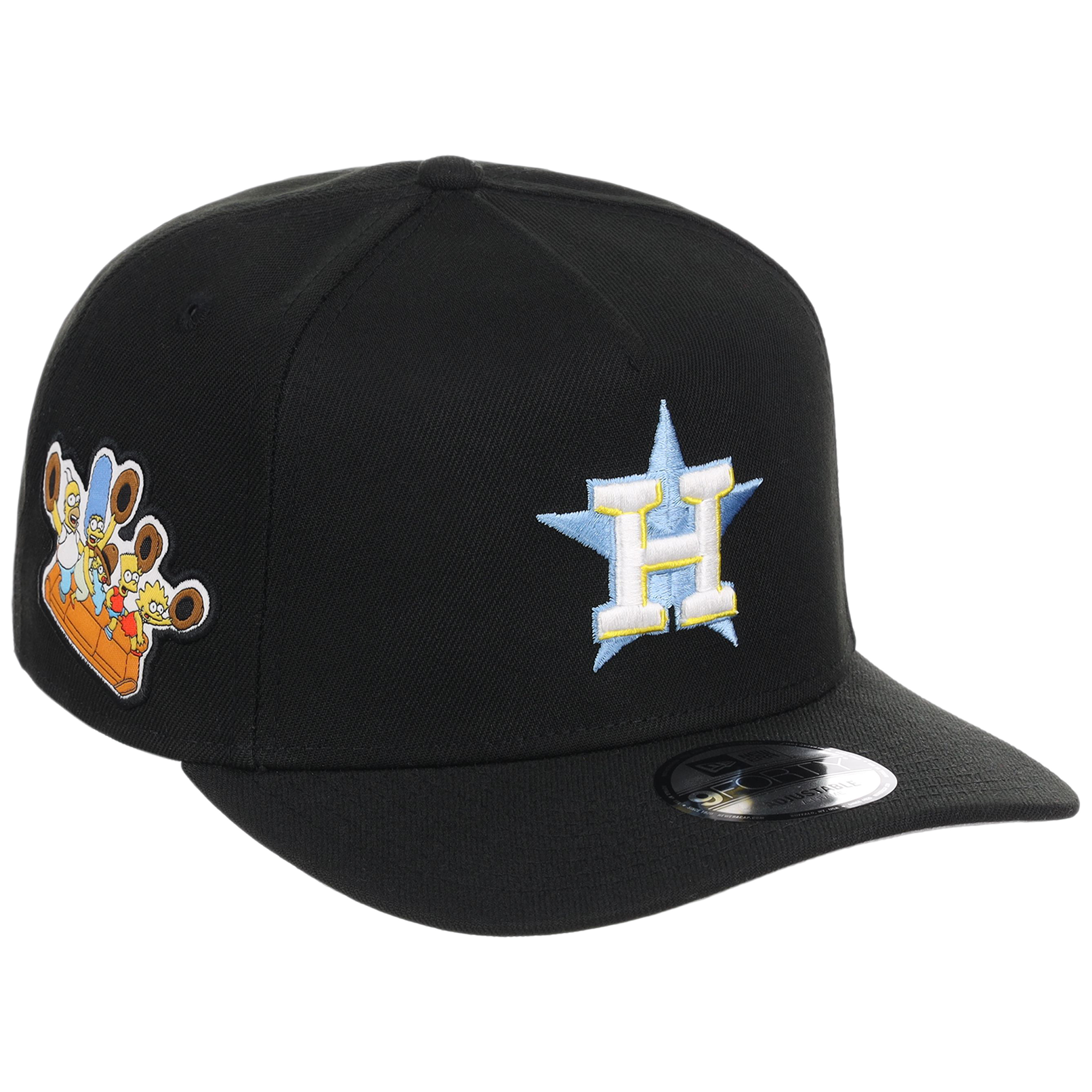 Houston Astros MLB Simpsons Localized New Era 9FORTY - Cowboy - Black/Black