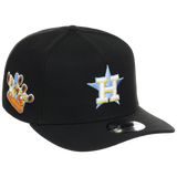 Houston Astros MLB Simpsons Localized New Era 9FORTY - Cowboy - Black/Black