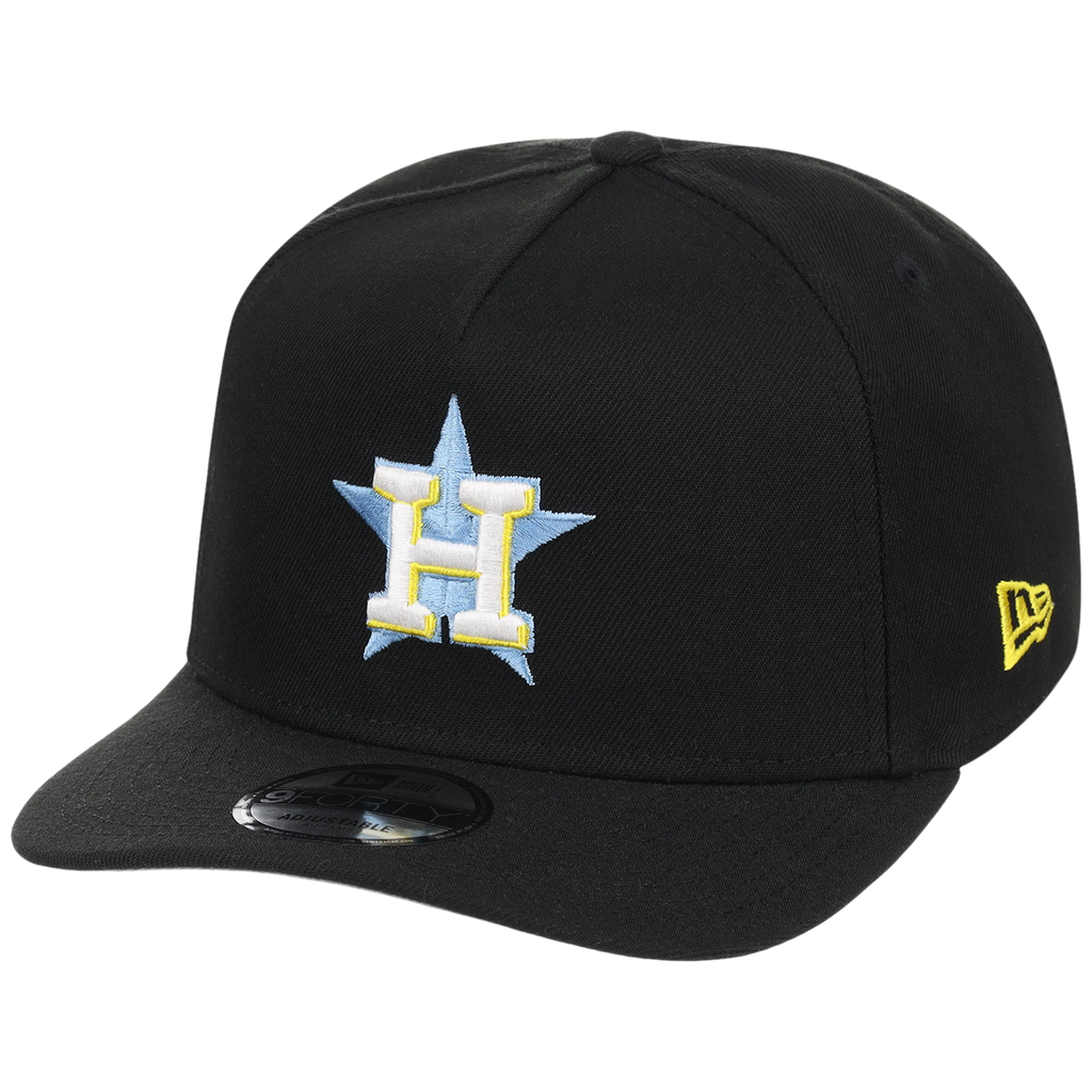 Houston Astros MLB Simpsons Localized New Era 9FORTY - Cowboy - Black/Black