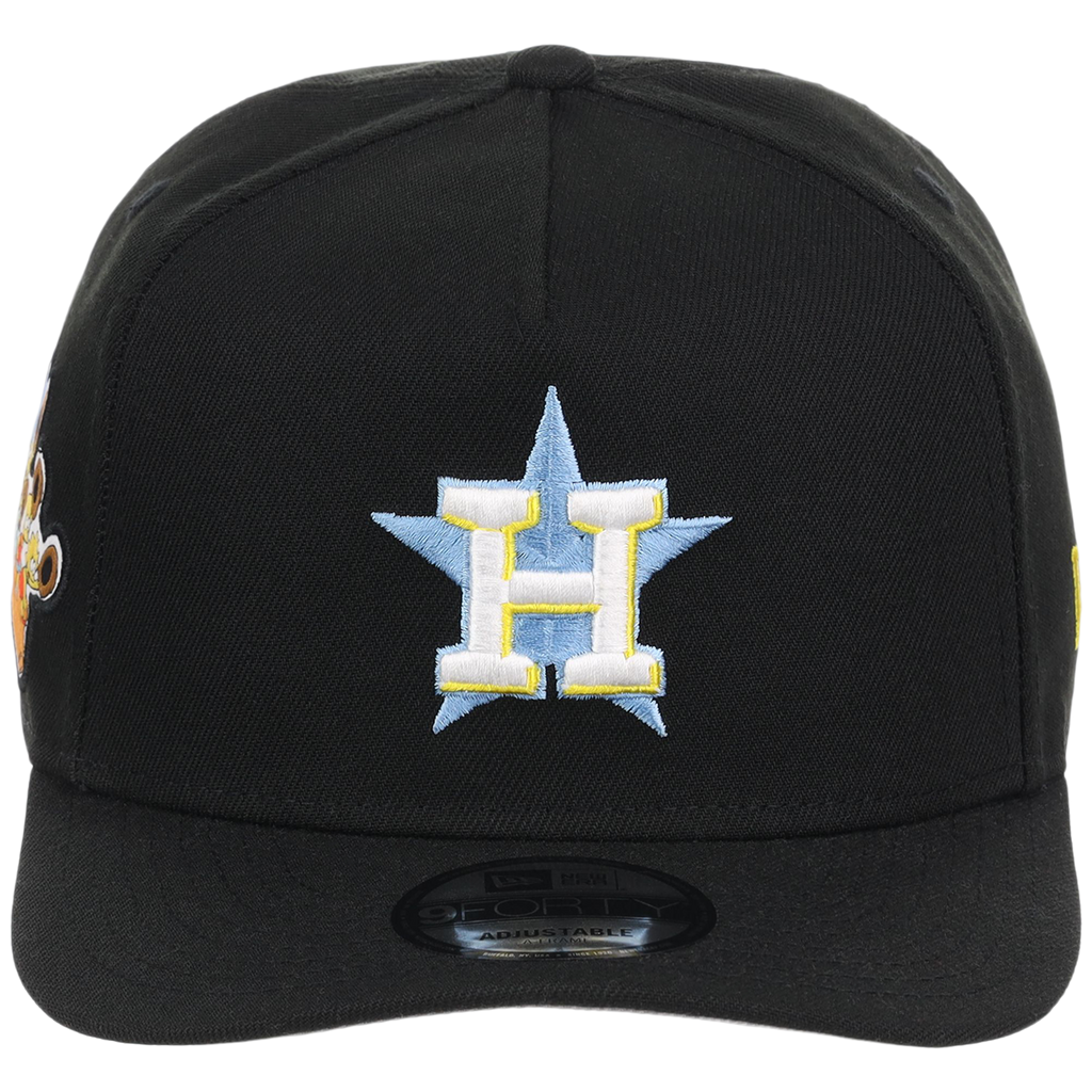 Houston Astros MLB Simpsons Localized New Era 9FORTY - Cowboy - Black/Black