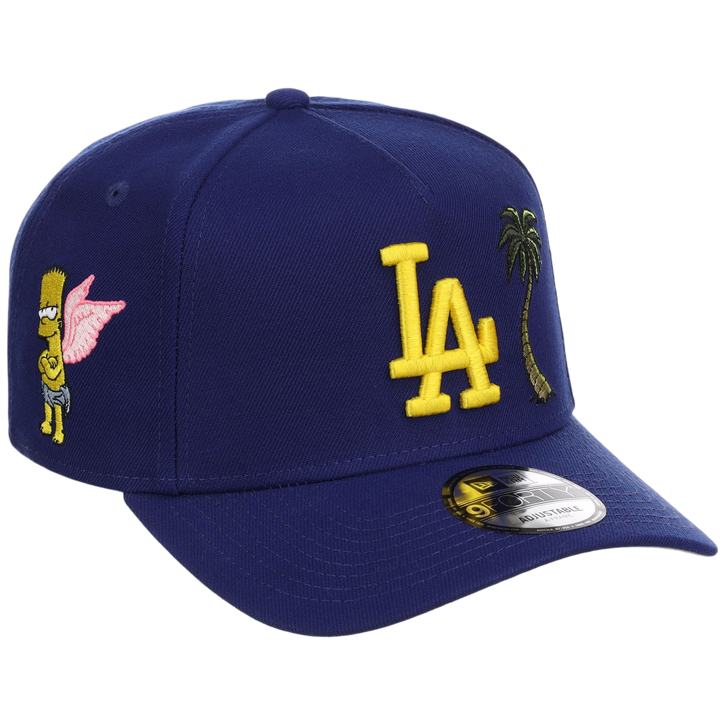 Los Angeles Dodgers MLB Simpsons Localized New Era 9FORTY - Palm - Blue/Blue