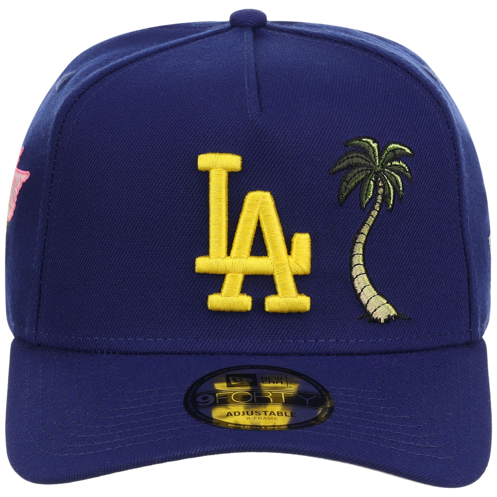 Los Angeles Dodgers MLB Simpsons Localized New Era 9FORTY - Palm - Blue/Blue
