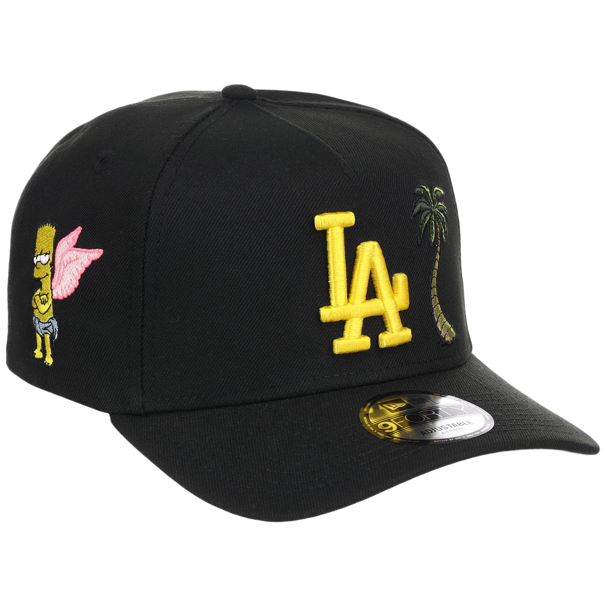 Los Angeles Dodgers MLB Simpsons Localized New Era 9FORTY - Palm - Black/Black