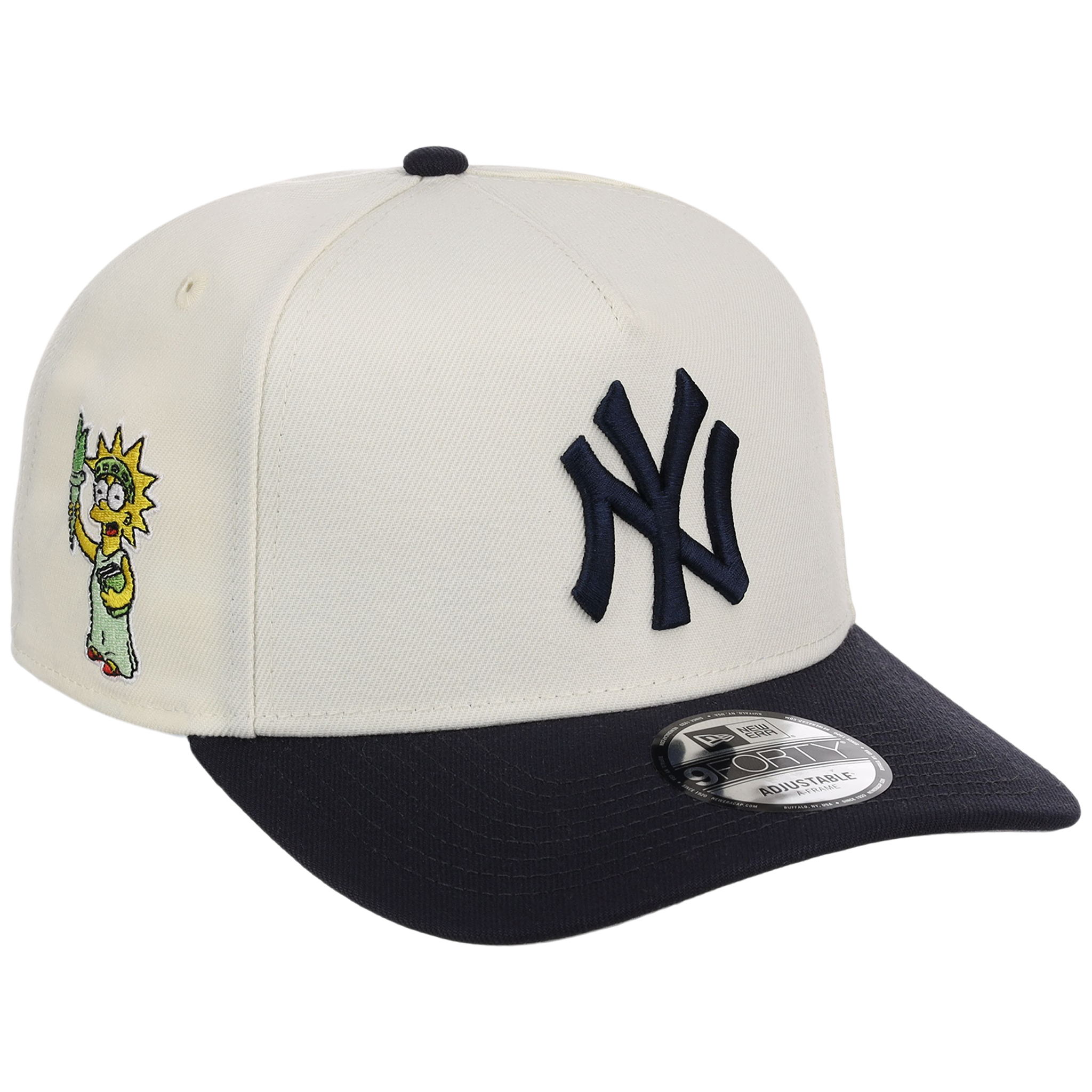 New York Yankees MLB Simpsons Localized New Era 9FORTY - Liberty - Cream/Navy