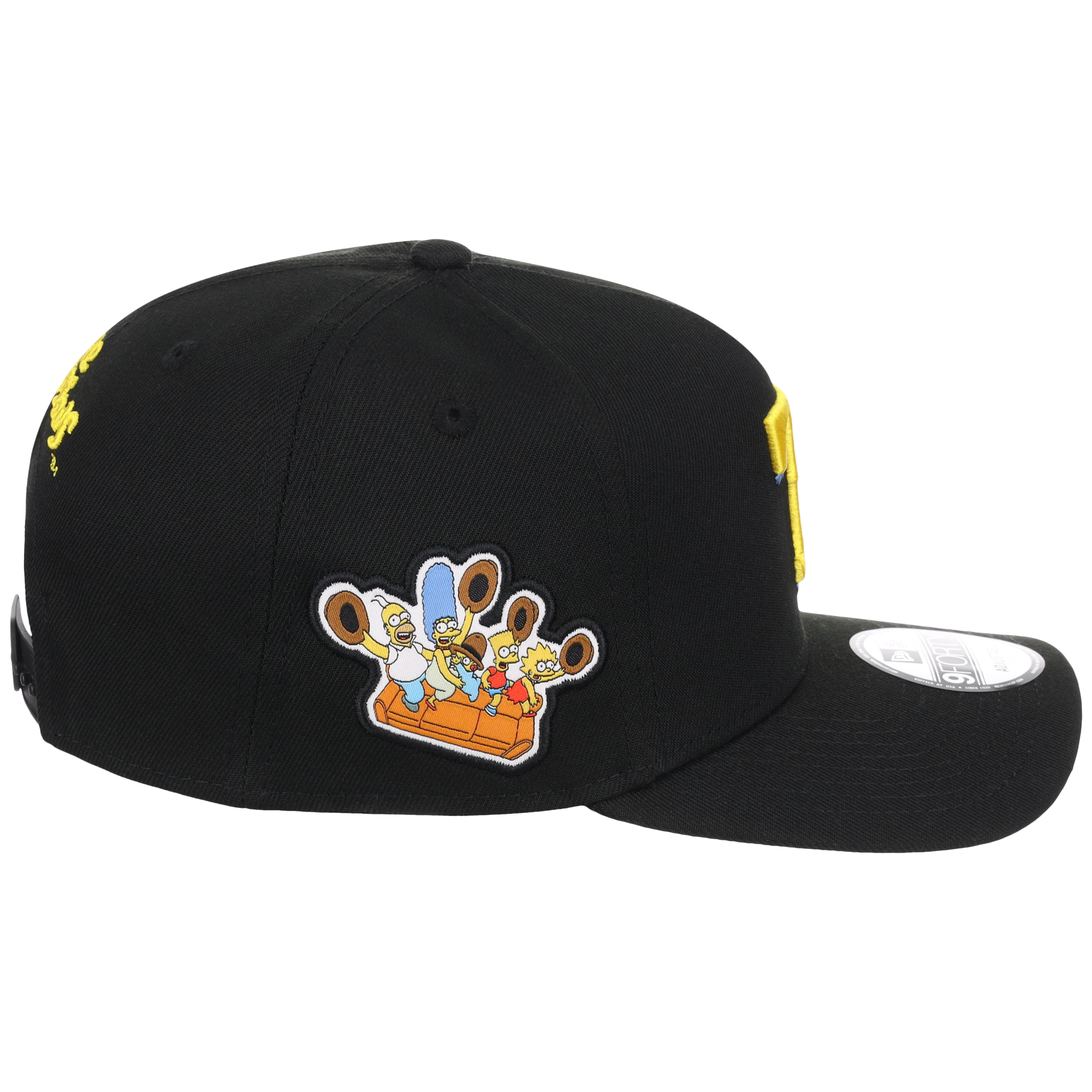 Texas Rangers MLB Simpsons Localized New Era 9FORTY - Cowboy - Black/Black