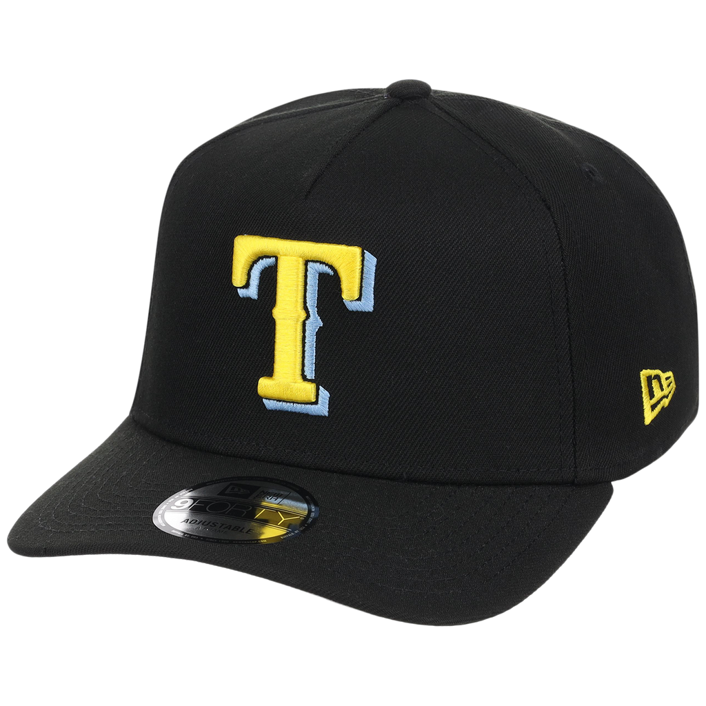 Texas Rangers MLB Simpsons Localized New Era 9FORTY - Cowboy - Black/Black