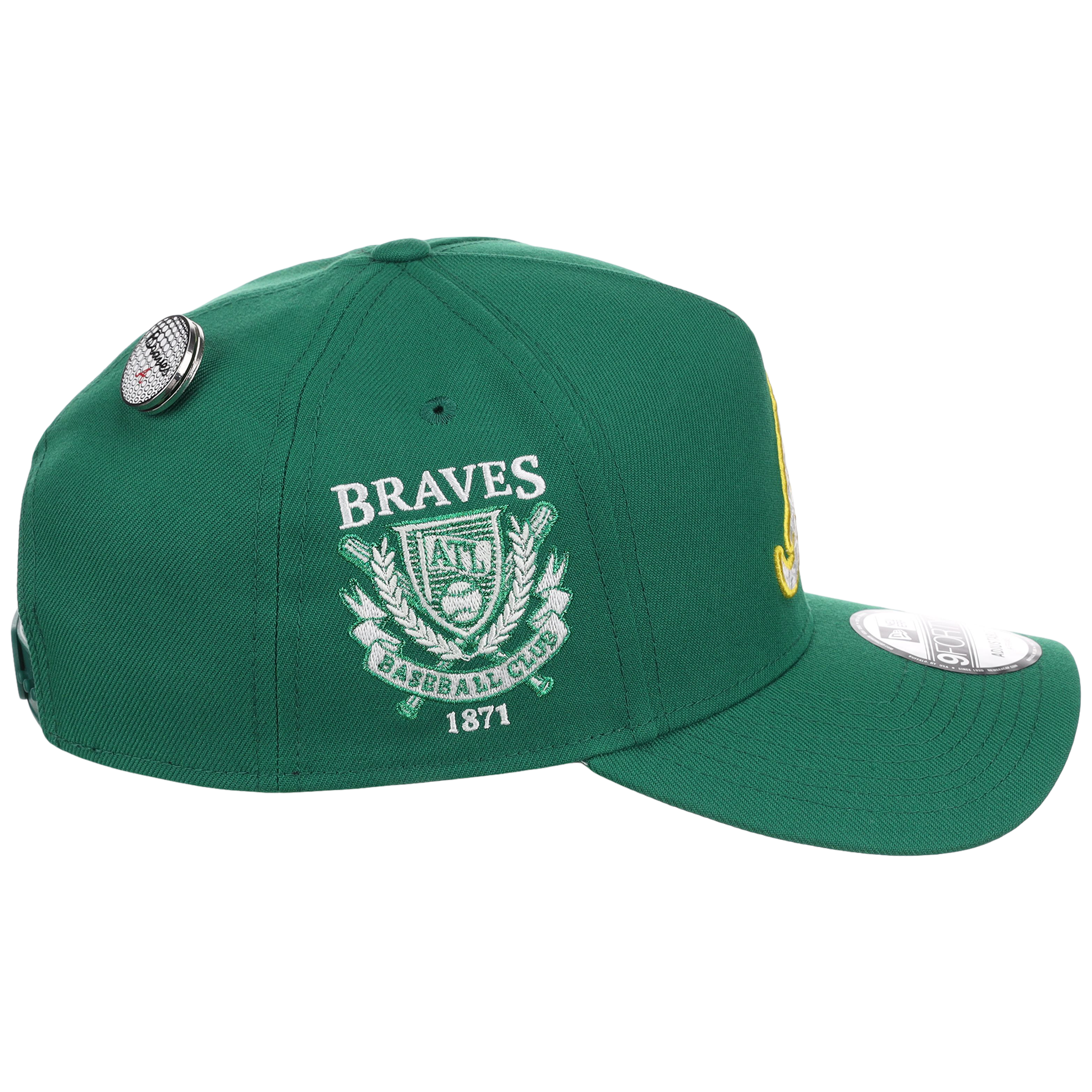 Atlanta Braves MLB Augusta Bloom New Era 9FORTY w/ Golf Pin