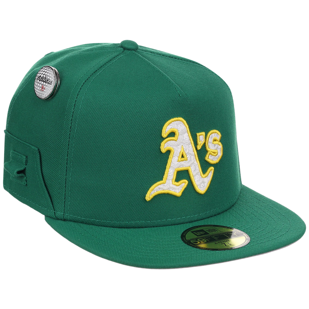 Oakland Athletics MLB Augusta Bloom New Era 59FIFTY w/ Golf Pin