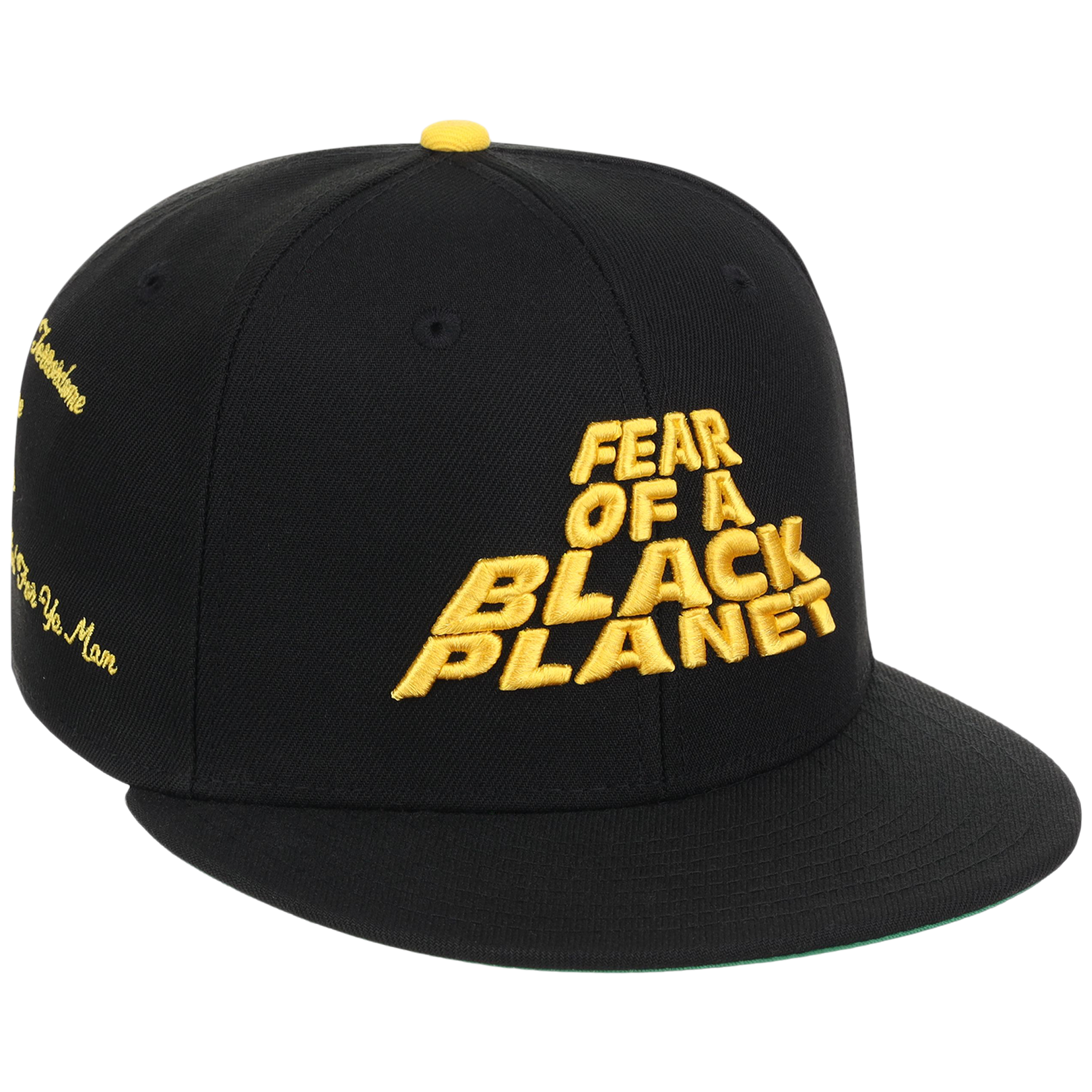 The "Rebel Radio" Public Enemy Collection - 'Fear of a Black Planet' - Black/Yellow Fitted