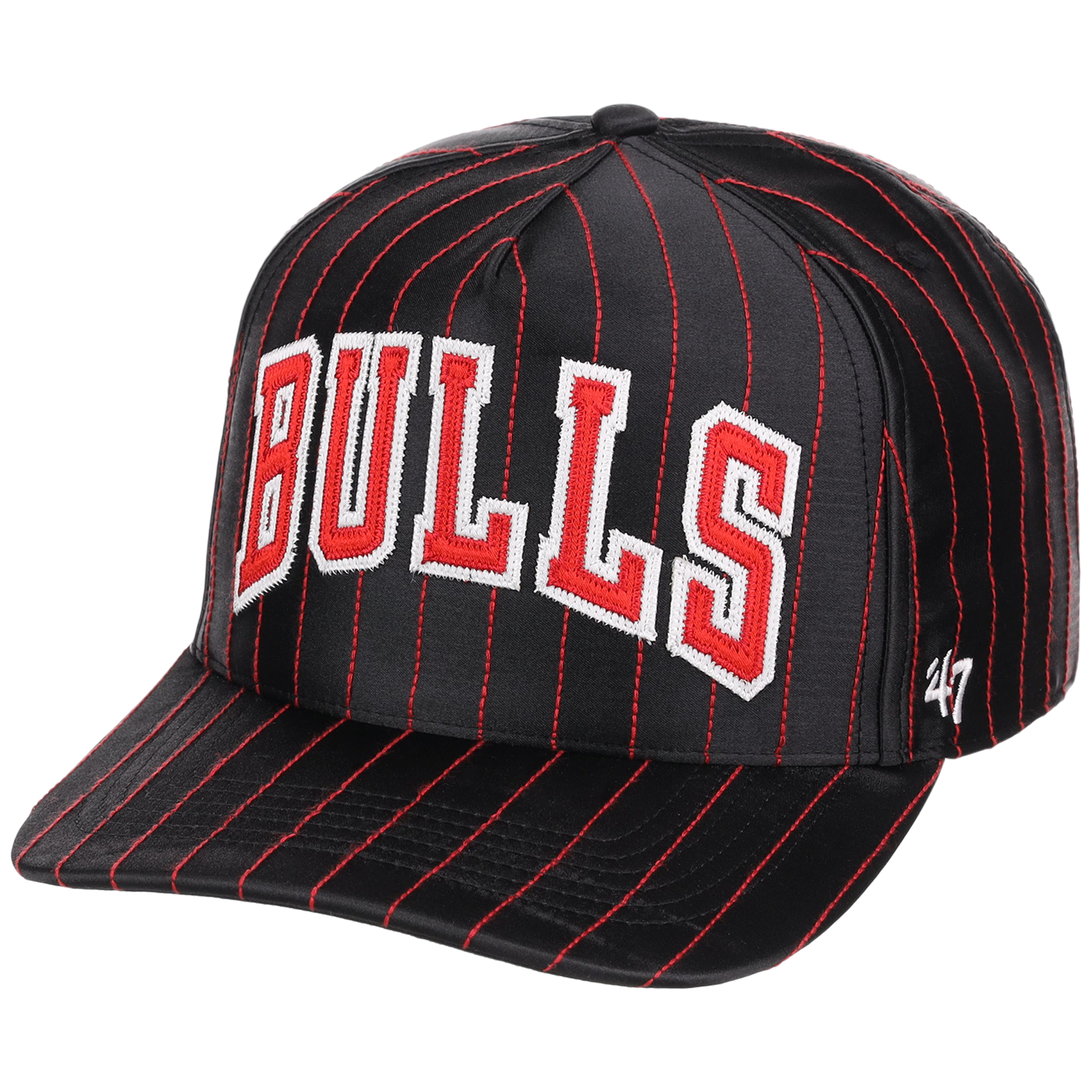 Chicago Bulls NBA Champ '47 Hitch Collection - Satin Pinstripe (Red/Black)