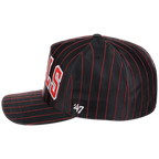 Chicago Bulls NBA Champ '47 Hitch Collection - Satin Pinstripe (Red/Black)