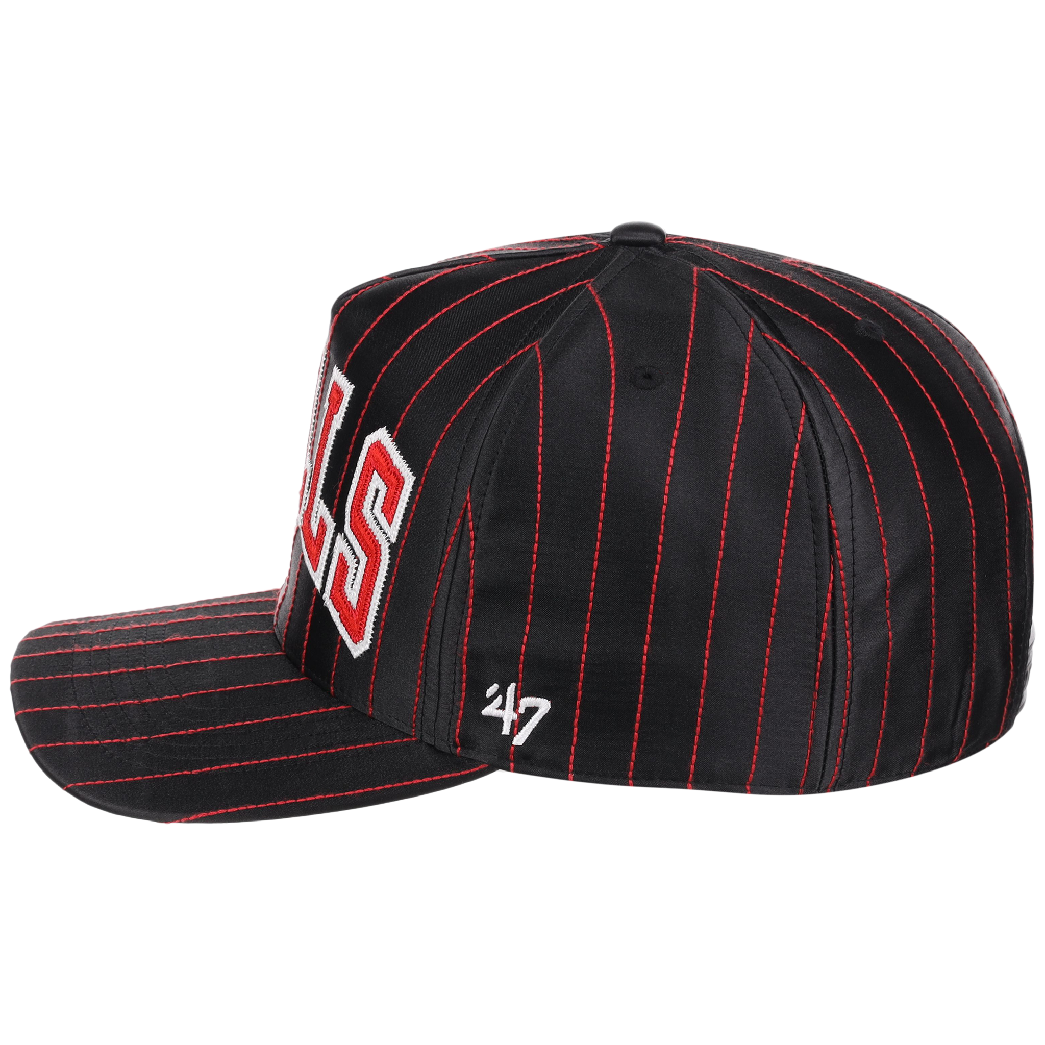 Chicago Bulls NBA Champ '47 Hitch Collection - Satin Pinstripe (Red/Black)