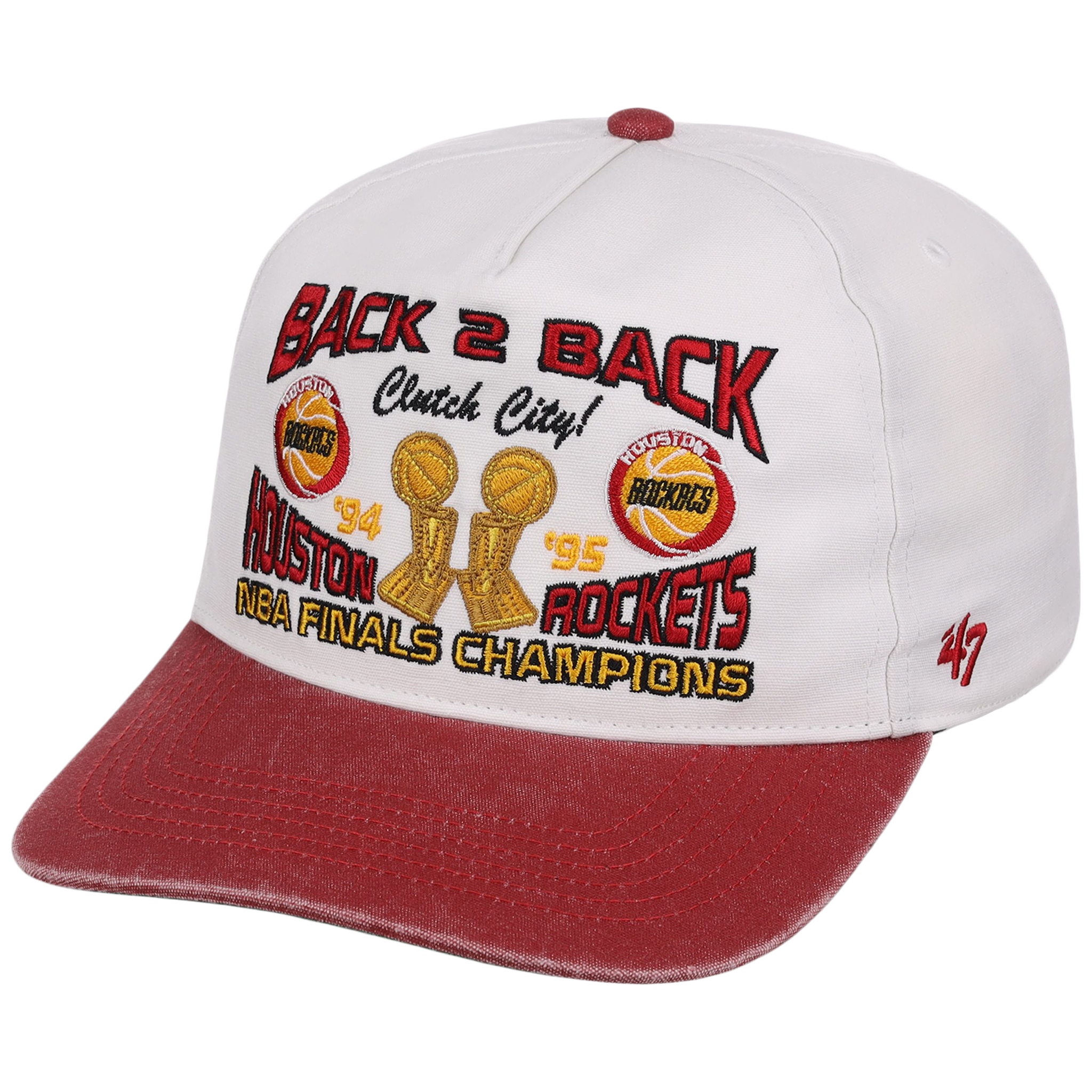 Houston Rockets NBA Champ '47 Hitch Collection - 1994-1995 'Back 2 Back' (White)