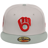 Milwaukee Brewers MLB Stone Widow New Era 59FIFTY