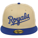 Kansas City Royals 8-bit Terror New Era 59FIFTY - Gold/Light Royal