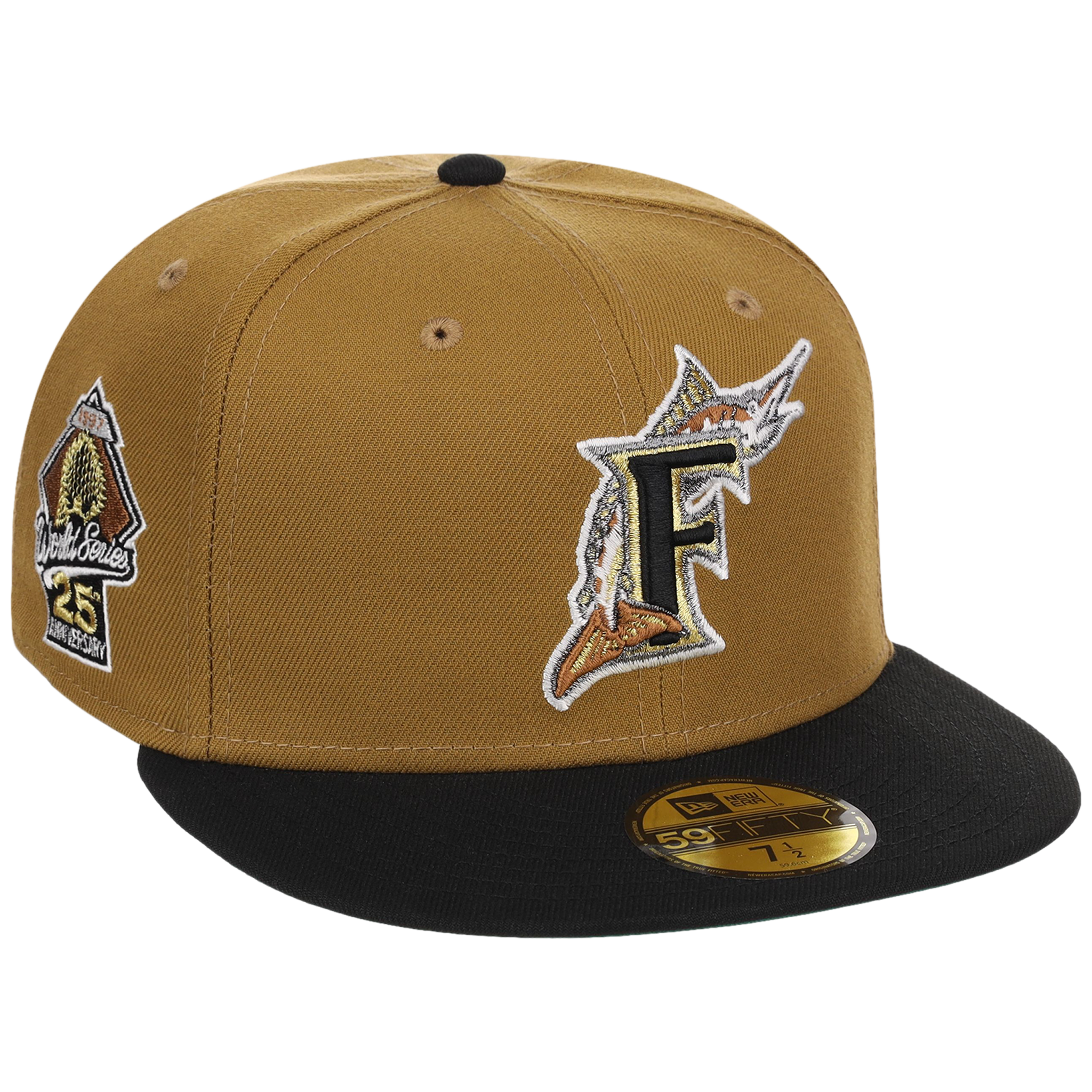 Florida Marlins The Chamber New Era 59FIFTY - Gold/Black