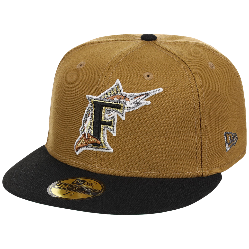 Florida Marlins The Chamber New Era 59FIFTY - Gold/Black