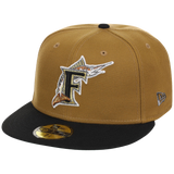 Florida Marlins The Chamber New Era 59FIFTY - Gold/Black