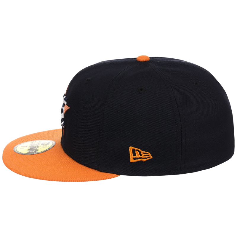 Casquette New Era 59Fifty Houston Astros - Bleu Marine/orange - Taille 7 1/4 - Neuve