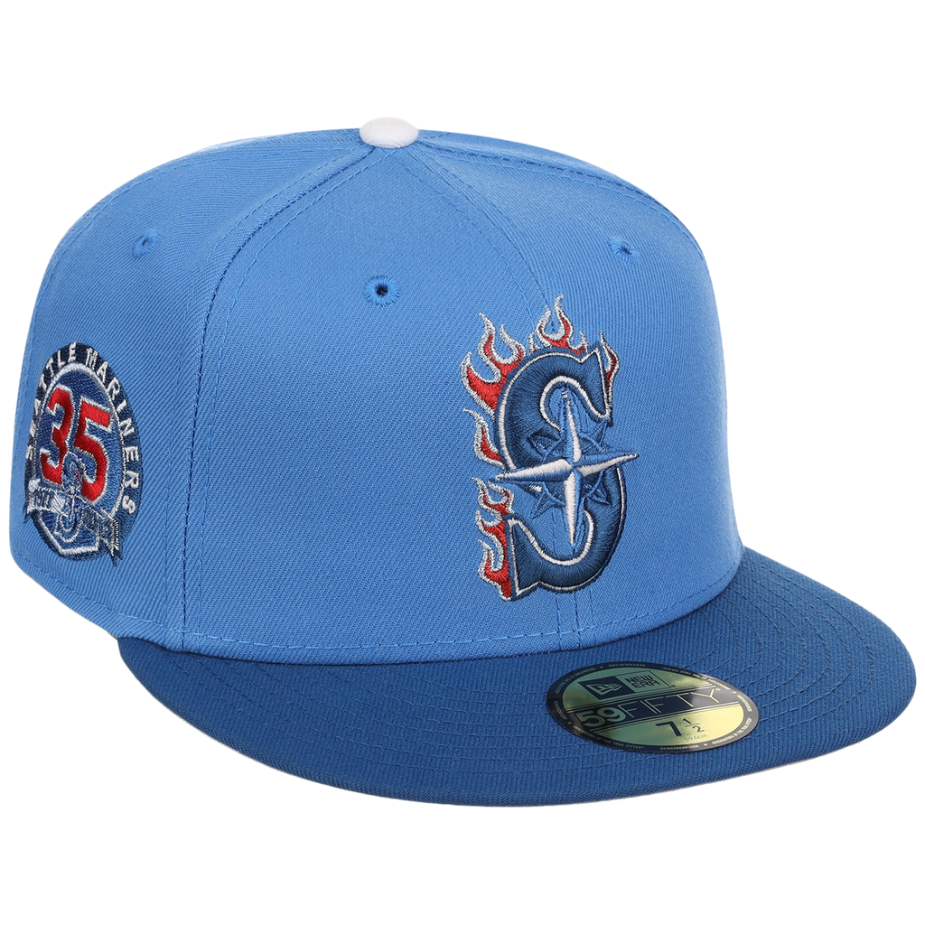 Seattle Mariners The Core Four & More New Era 59FIFTY - Air Force Blue 'S'