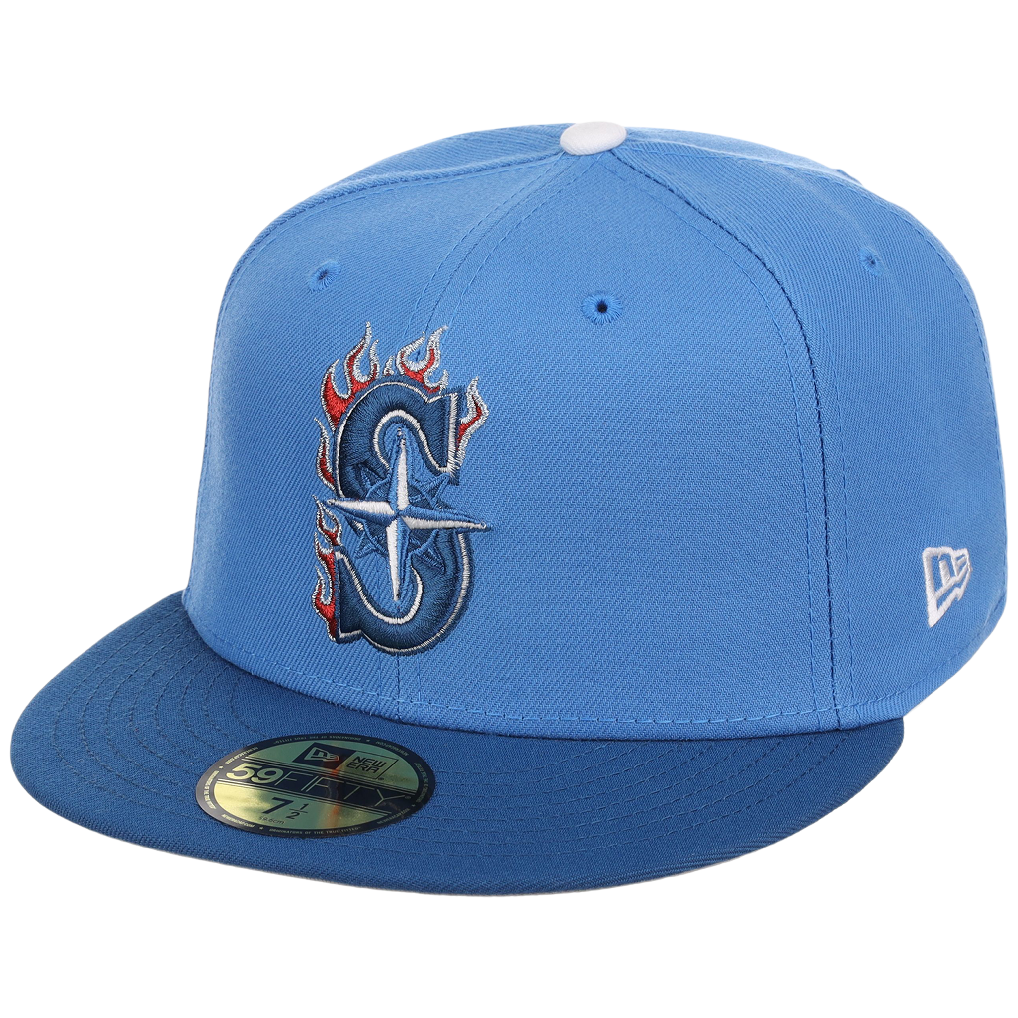 Seattle Mariners The Core Four & More New Era 59FIFTY - Air Force Blue 'S'
