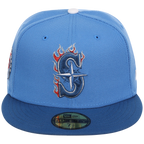Seattle Mariners The Core Four & More New Era 59FIFTY - Air Force Blue 'S'