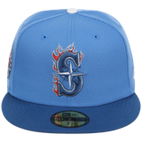 Seattle Mariners The Core Four & More New Era 59FIFTY - Air Force Blue 'S'