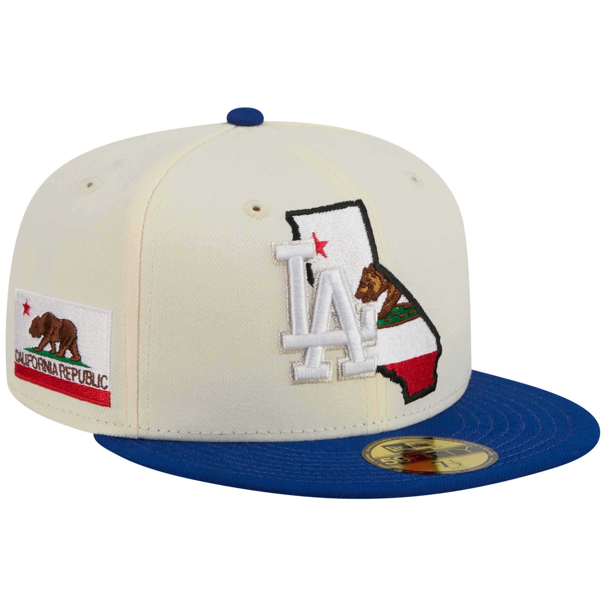 Los Angeles Dodgers Los Angeles Crown the City - Expansion Pack 2.0 - State Flag Fill  - Chrome/Royal
